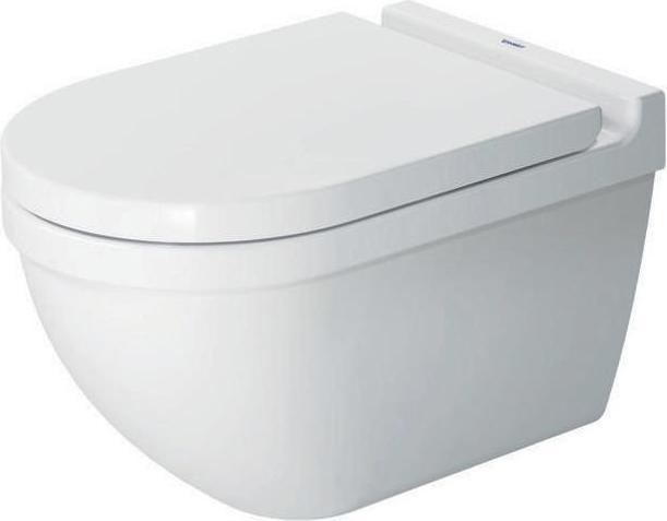 Actual product image Duravit Starck 3 wall-hung WC with splash rim white without coating 2225090000