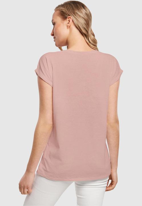 Produktbild Merchcode Ladies Pretty Flowers - Extended Shoulder Tee - 116879 (L)
