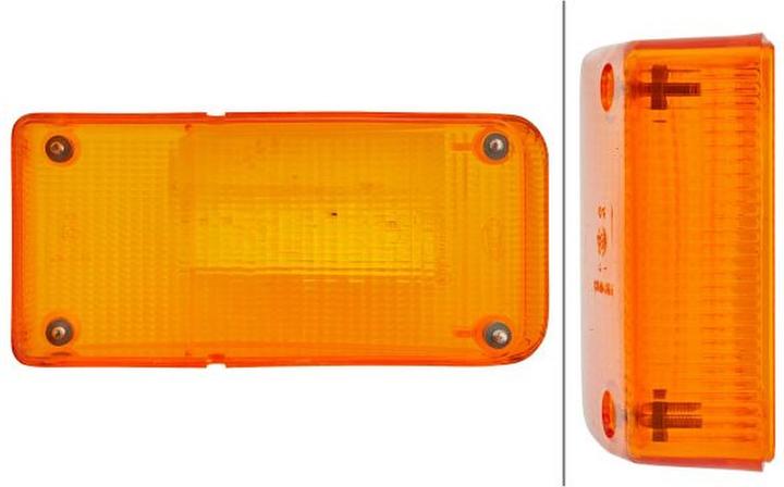 Produktbild Hella 5 Lichtscheiben Blinkleuchte links für AUWÄRTER DAF MAN MERCEDES VAN HOOL