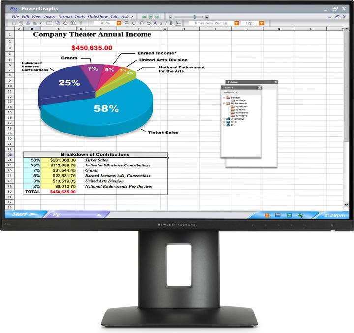 Actual product image HP Z24n Narrow Bezel Display (1920 x 1200 pixels, 24")