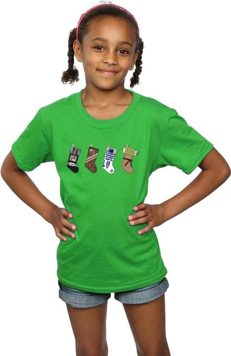 Immagine prodotto Star Wars Christmas Stockings Maglietta Ragazze (152, 158)