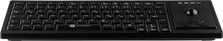 Produktbild Gett Cleantype Xtra Roll Tastatur mit Trackball USB Farbe schwarz Layout DE (DE, Kabelgebunden)