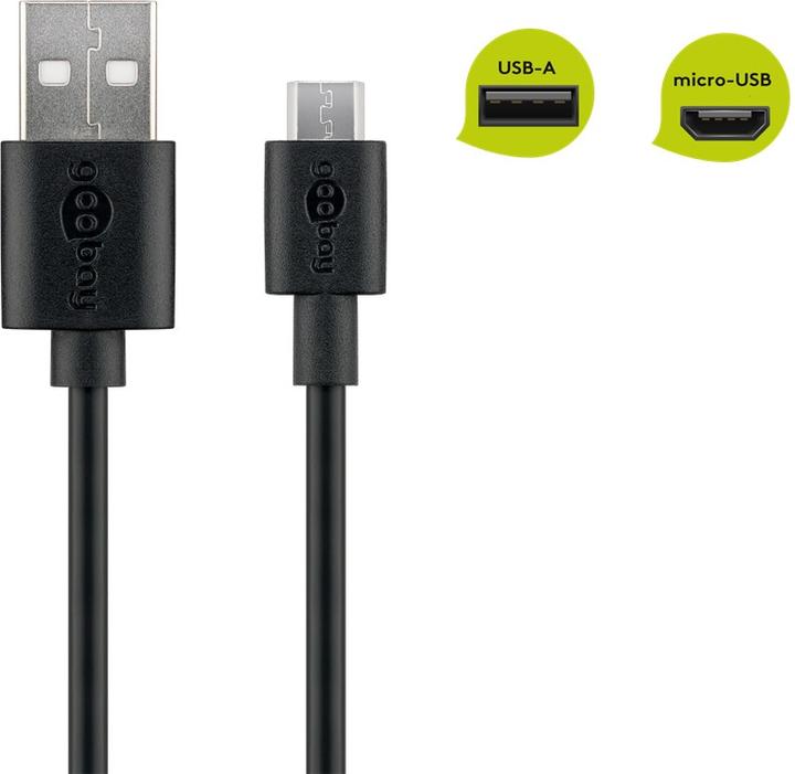 Produktbild Goobay USB- / Stromkabel (1 m, USB 2.0)