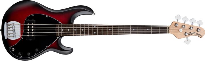 Produktbild Bassgitarre, S.U.B., StingRay RAY5, Ruby Red Burst Satin (E-Gitarre, Basswood, Maple)