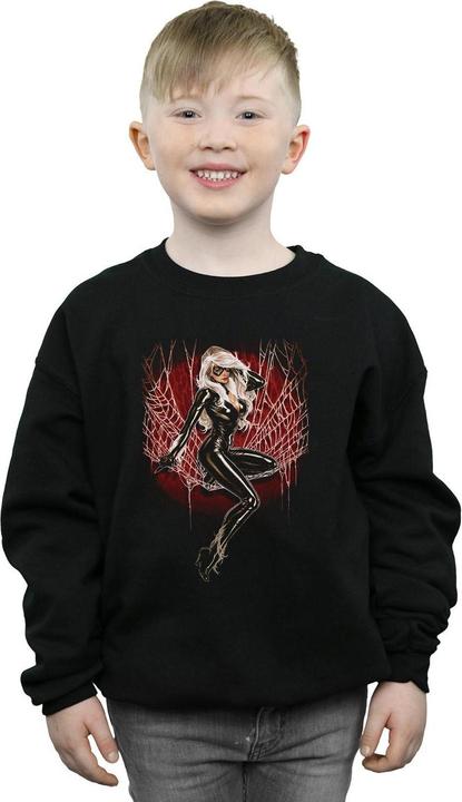 Produktbild Black Cat Spider Web Sweatshirt Jungen (140, 146)