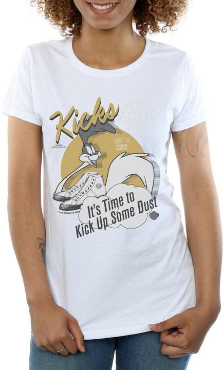 Actual product image Looney Tunes Womens/Ladies Road Runner Kicks Cotton T-Shirt (XXL)