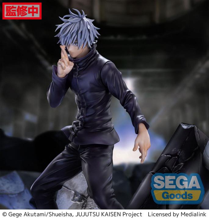 Actual product image Sega Goods Jujutsu Kaisen Figurizm Luminasta PVC Statue Shibuya Incident Satoru Gojo Unlimited Void 21 cm