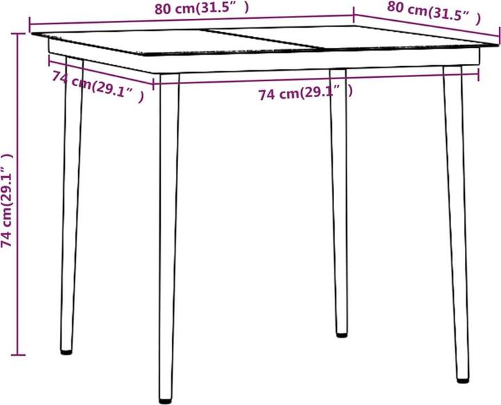 Produktbild VidaXL Charlotta (80 cm)