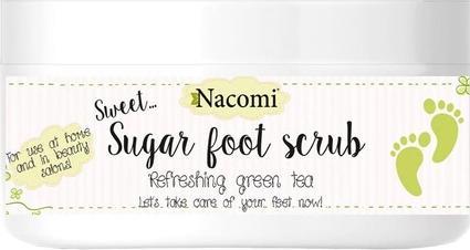 Actual product image Nacomi Sugar Foot Scrub Natural Sugar Peeling Is Green Tea 125G (Foot cream & foot gel)