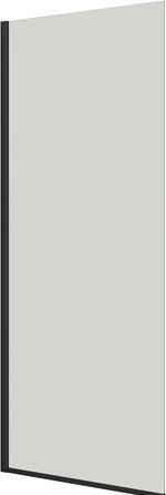 Dansani fast vaeg 197,5 x 97-99 cm sort/klart glas