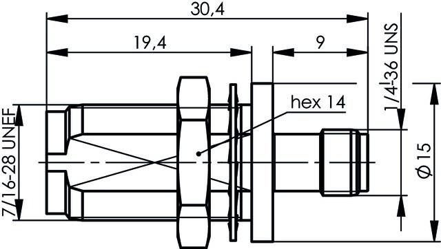 Actual product image Telegärtner Coax adapter TNC socket