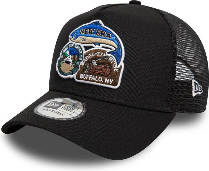 New Era Mesh Trucker Cap - Outdoor Patch Fishing (One Size)