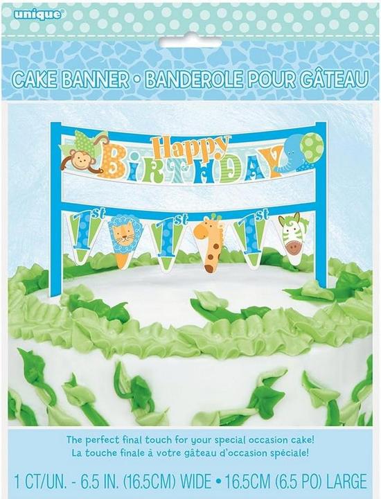 Immagine prodotto Unique Party Topper per torta di 1° compleanno Safari