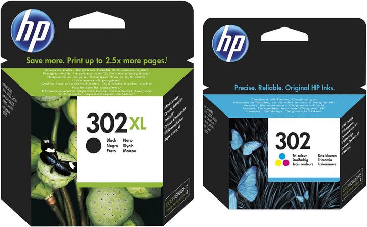 Produktbild HP Original 302 XL 302 Tinte Patronen DeskJet 1110 2130 3630 3631 3632 3633 3634