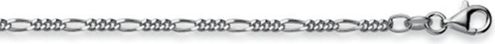 Actual product image Natsumi Schmuck Necklace silver 925 Figaro 2,2mm 50 cm (925 Sterling silver, 50 cm)