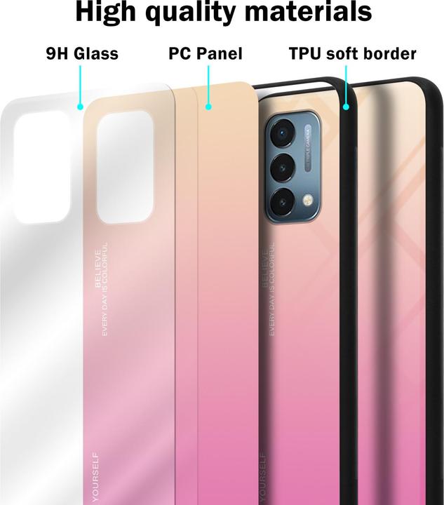 Actual product image Cadorabo TPU 2 colors glass envelope (OnePlus North N200 5G)