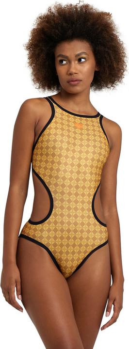 Actual product image Arena W 50th Gold Swimsuit Tech One Back (32)