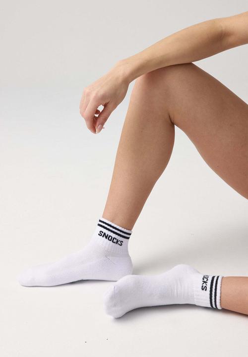 Image du produit Snocks Chaussettes de baskets rétro (paquet de 4, 35 - 38)
