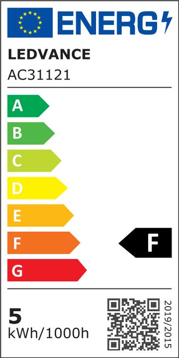 Etichetta energetica Osram Lampade a led retrofit Rgbw con telecomando (E14, 40 W, 470 lm, 1 x, F)
