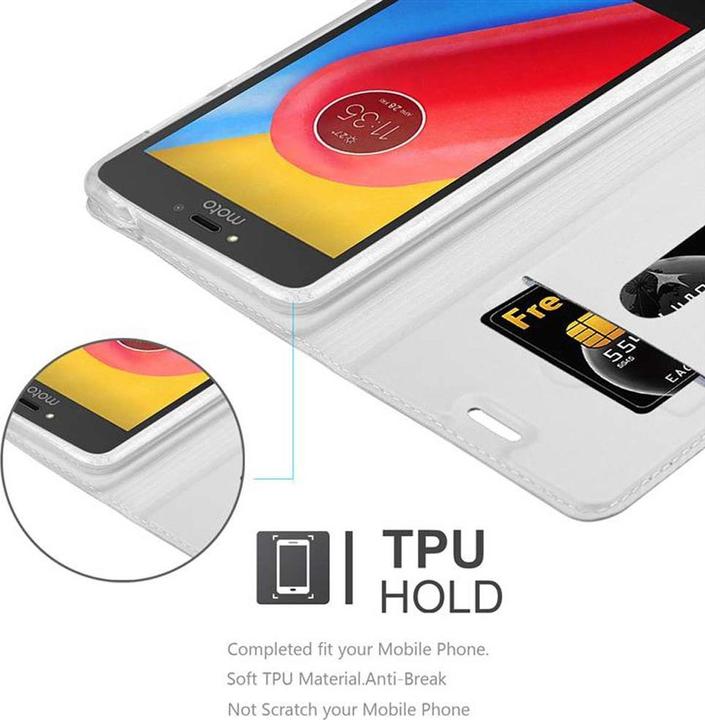 Produktbild Cadorabo Book Classy Style Cover (Motorola Moto C Plus)