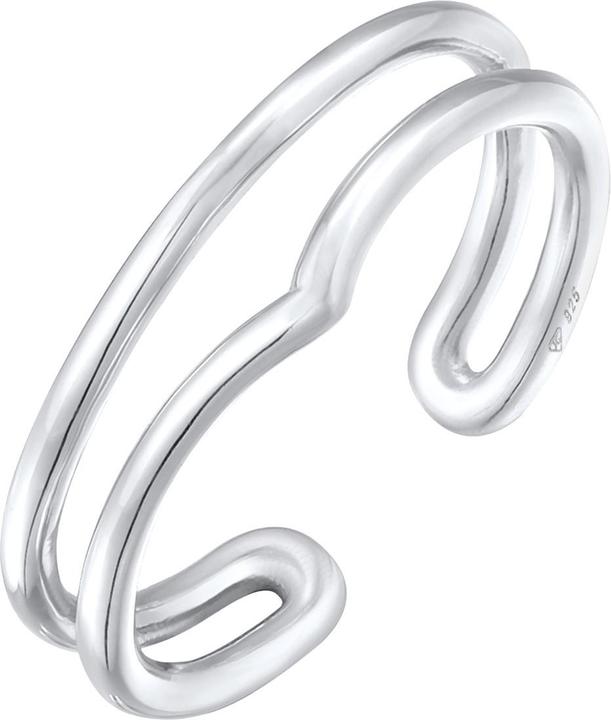 Produktbild Elli Ring Wickelring Offen V-Form 925 Silber (54, 925 Silber)