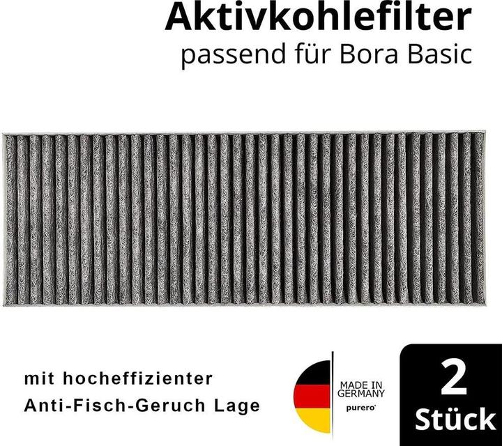 Image du produit Purero Aktivkohlefilterset für Bora Kochfelder Basic