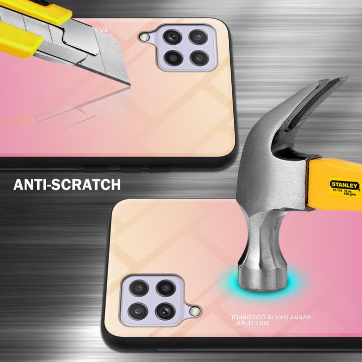 Actual product image Cadorabo TPU 2 colors glass envelope (Samsung Galaxy M22, Samsung Galaxy A22, Samsung Galaxy A32)