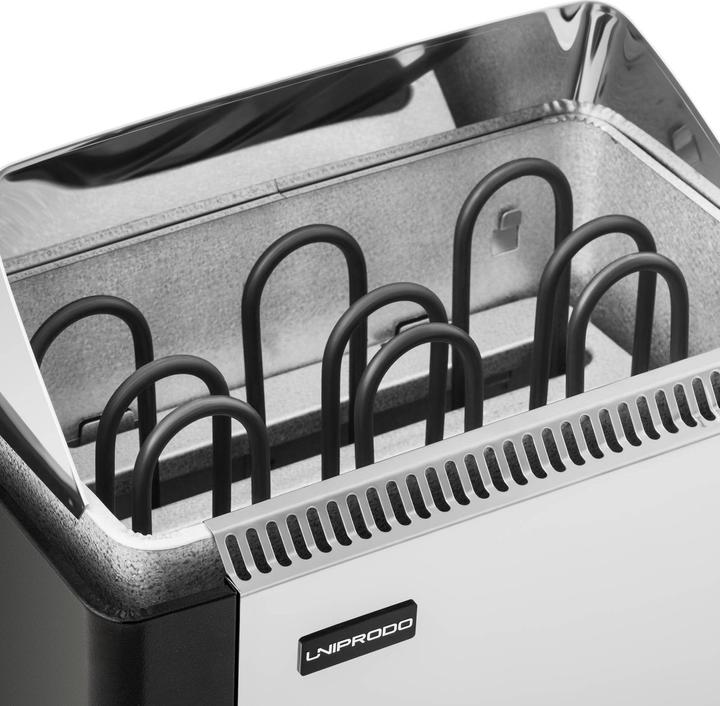 Actual product image Uniprodo Saunaofen Sauna Ofen elektrisch Saunaheizung Saunaheizgerät 4,5 kW 400 V 3 N