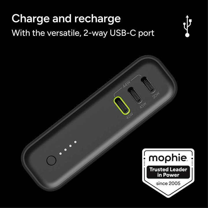 Actual product image mophie Powerstation Pro Schnellladegerät Powerbank 20.000mAh Schwarz (20000 mAh, 45 W)