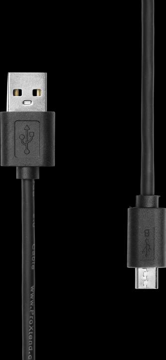 Actual product image ProXtend USB 2.0 Cable A to Micro B M/M Black 0.5M (0.50 m, USB 2.0)