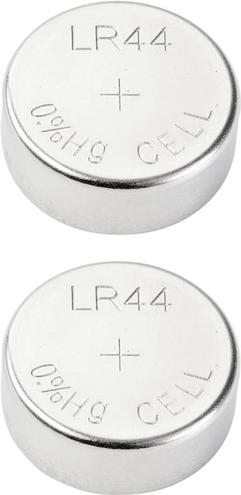 Voltcraft AG13 knoopcel LR 44 alkaline mangaan 140 mAh 1,5 V 2 st. (2 Pcs., LR44, 140 mAh)