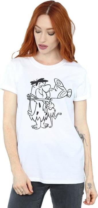 Immagine prodotto The Flintstones Fred and Wilma Kiss Maglietta Ampia Donna (L)