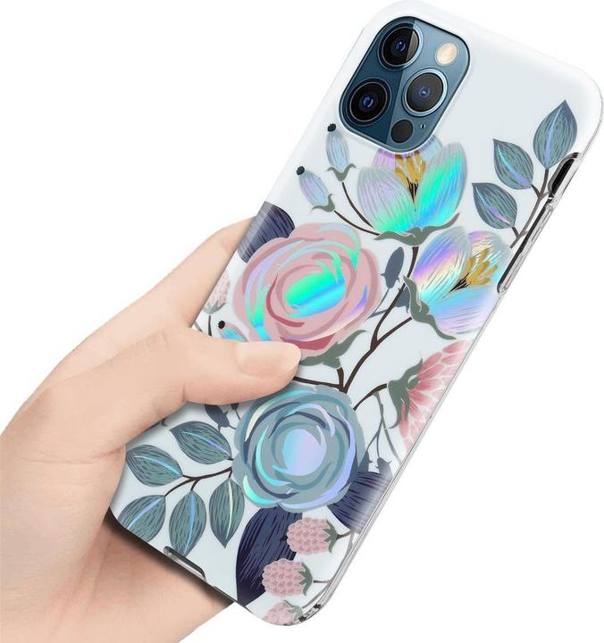 Immagine prodotto Cadorabo IMD TPU Colorful Flowers & Leaves Cover (Apple iPhone 12 Pro Max)
