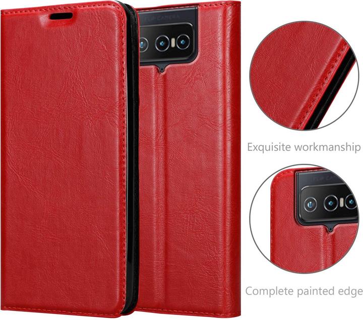 Actual product image Cadorabo Book Invis. Magnet sleeve (Asus Zenfone 8 Flip)