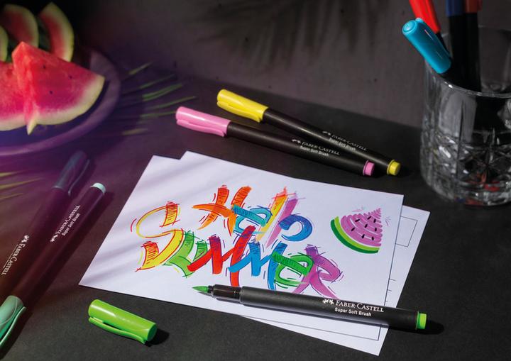 Actual product image Faber-Castell Brush Pen Black Edition (Multicoloured, 20 x)