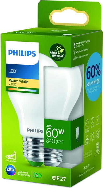 Actual product image Philips LED Classic (E27, 4 W, 840 lm, 1 x, A)