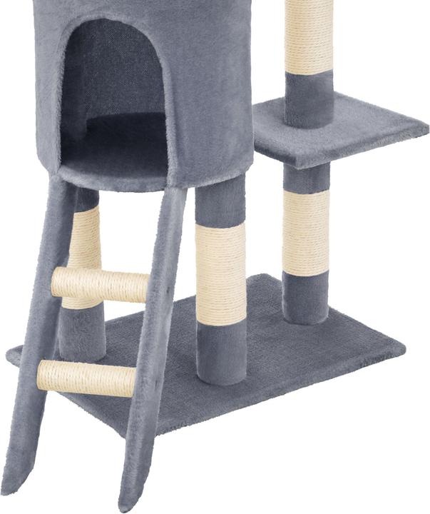 Image du produit tectake Arbre à chat Dominik (144 cm, Gris)