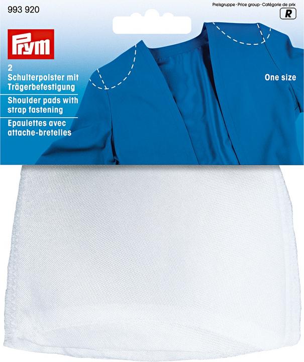 Produktbild Prym Schulterpolster, Trägerbefestigung, weiss Karte 2 Stk.