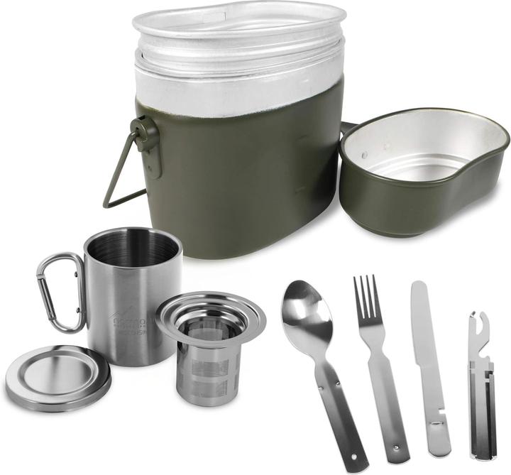 Produktbild Normani Kochgeschirr „Pennsylvania“, Tasse „Wisconsin“, Besteck „Kalifornien“ und Tessieb „Delaware“ - 9749