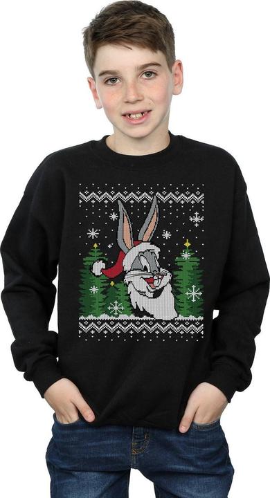Immagine prodotto Looney Tunes Bugs Bunny Christmas Fair Isle Felpa Ragazzi (152, 158)