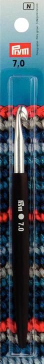 Prym Häkelnadel Softgriff, silber 7.00 mm, 14 cm, Aluminium