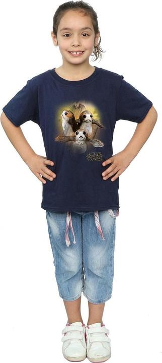 Image du produit Star Wars T-shirt en coton brossé Porg pour fille (116)