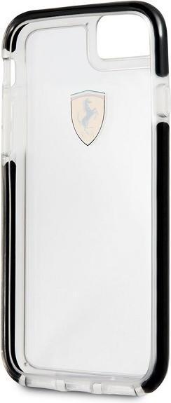 Actual product image Ferrari hard case FEGLHCP7BK iPhone 7/8 SE2020 shockproof transparent black (Apple iPhone 7)