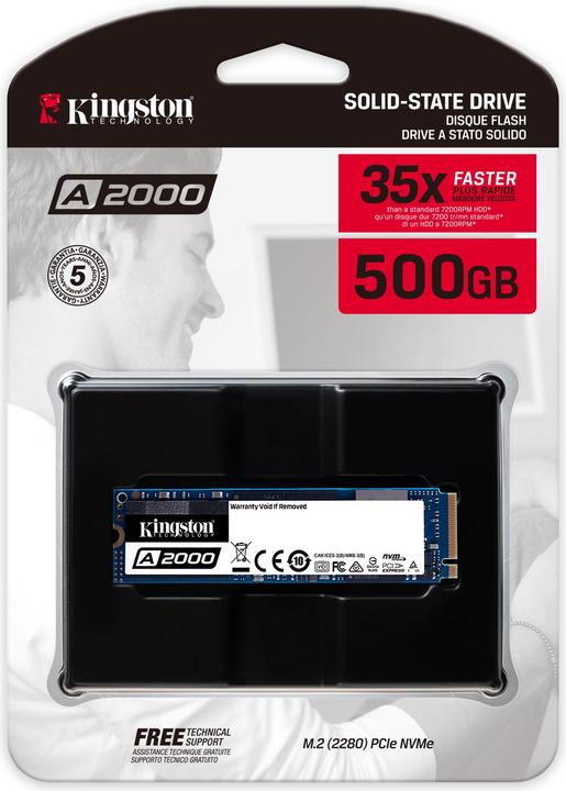 Produktbild Kingston A2000 (500 GB, M.2 2280)