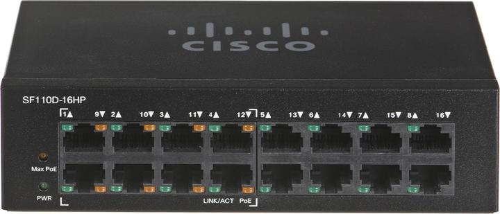 Produktbild Cisco SF110D-16HP: 16 Port Switch (16 Ports)