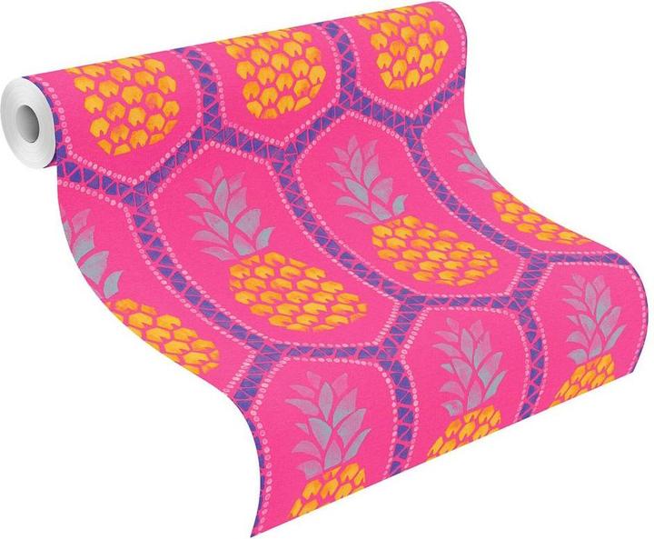 Actual product image B.B Home Passion Barbara Becker VI Pink, Pink, Purple, Purple (53 x 1005 cm)