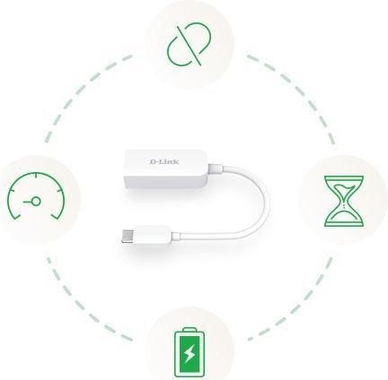 Image du produit D-Link DUB-E250 (USB-C 3.1 Gen 1, RJ45 2.5 Gigabit Ethernet (1x))