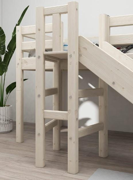 Produktbild Flexa Halbhohes Bett Classic mit Rutsche und Plattform (90 x 200 cm)