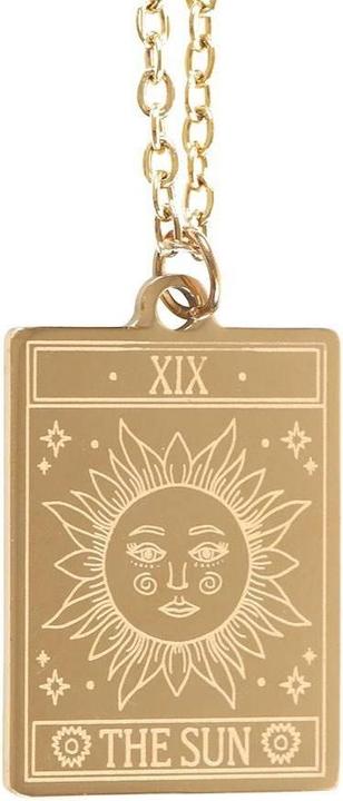 Actual product image Something Different The Sun Tarot Necklace & Card (100% synthetic material)