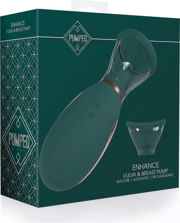 Actual product image Doc Johnson Enhance - Automatic - 13-Speed - Silicone - Rechargeable Vulva & Breast Pump